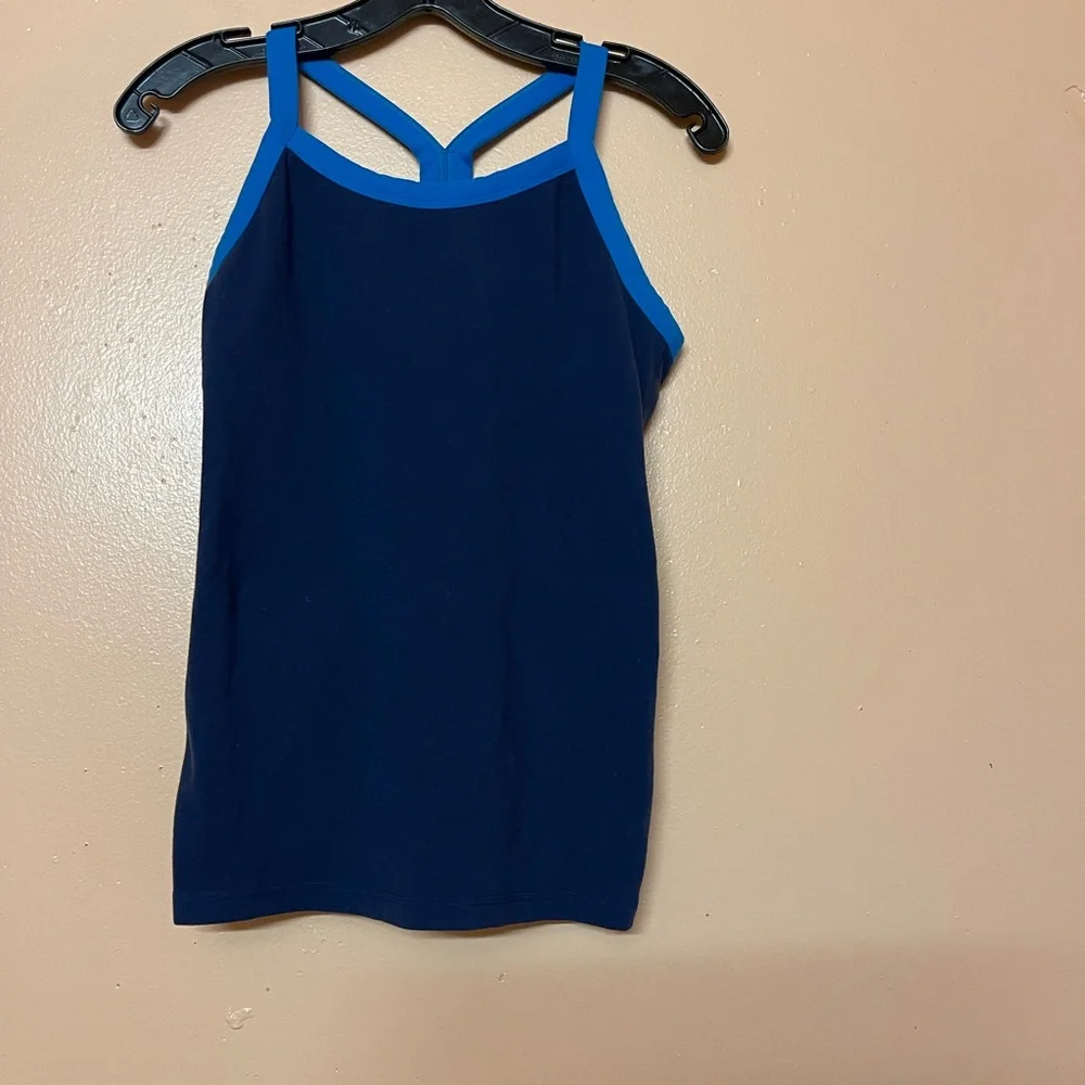 Flawed Lululemon Athletica Blue Active Tank Top Size Have Damage To The Logo - Picture 3 of 7